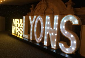 Light Up Letters Wales - Illuminated - Surname
