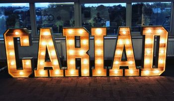 Light - Up -Letters - Wales - Rustic - Cariad - Letters